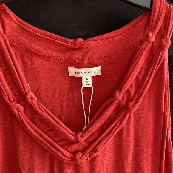 Bohemian Like Red Flowy Max Studio Dress - Picture 5 of 5